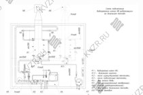 Схема подключения и монтажа водогрейного промышленного котла 3.0 МВт на дизеле